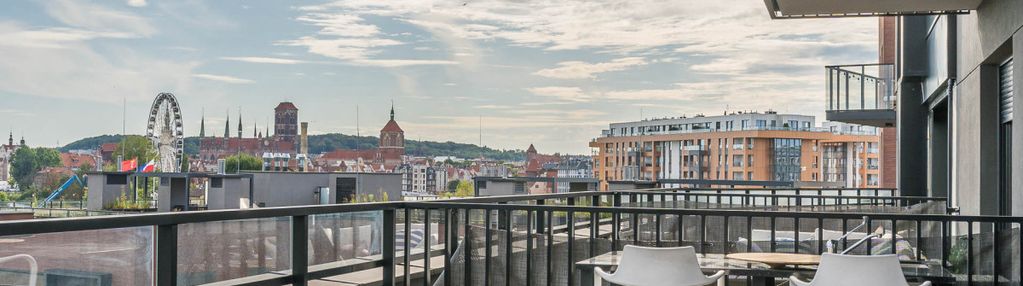 Taras 75m2 z widokiem na panoramę gdańska