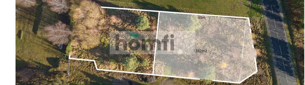 Działka budowlana 1282 m² | nożyno