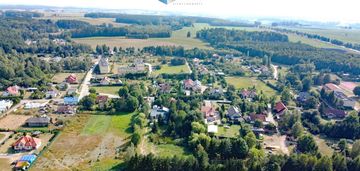 Ostatnia działka w centrum wsi szyldak.