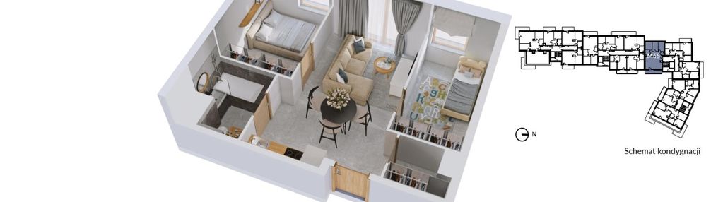 Mieszkanie w topowej lokalizacji m-65b