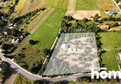 0,8ha - widokowa działka budowlana pod krakowem