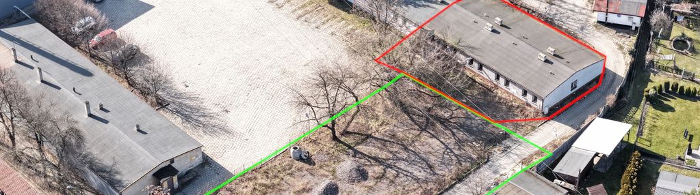 Działka inwestycyjna z budynkiem 1742 m²