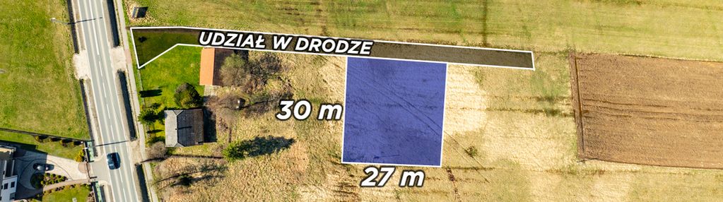 Kształtna działka budowlana - zabierzów bocheński