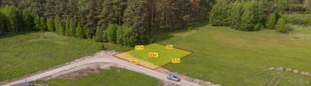 Koszęcin działka pod samym lasem 522m2 woda prąd