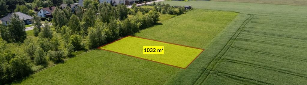 Działka budowlana 1032m2 mochała