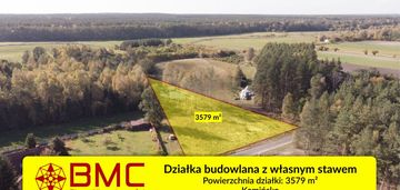 Działka budowlana z własnym stawem kamińsko 3579m2