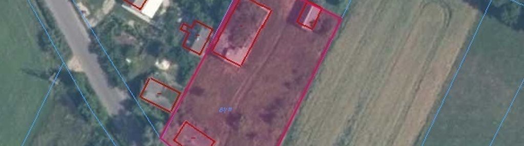 Działka siedliskowa z zabudową 2194 m² w wiskach