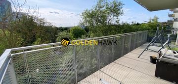 Taras 28 m²!, narożne 3 pok. piękny widok + garaż!