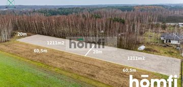 Działka w otoczeniu lasu 1211 m2