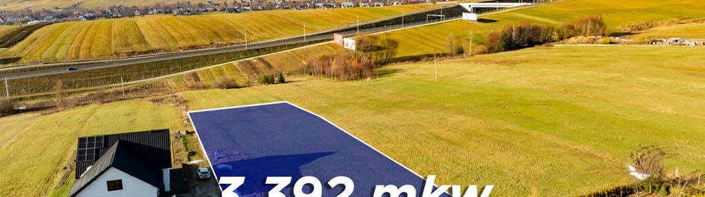 Działka budowlana 3392 m² – nowy targ, os. niwa