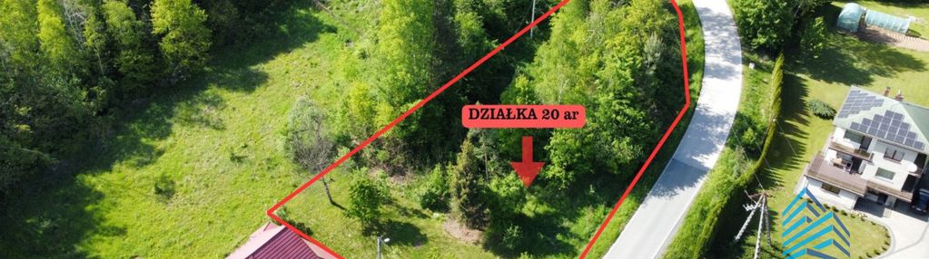 Działka budowlana z mediami |20 a | lipnica górna