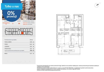 2. piętro | słoneczny balkon 9m2 | symfonia