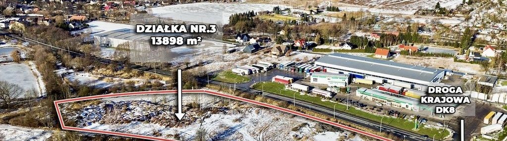 Inwestycyjna działka przy granicy pl–cz