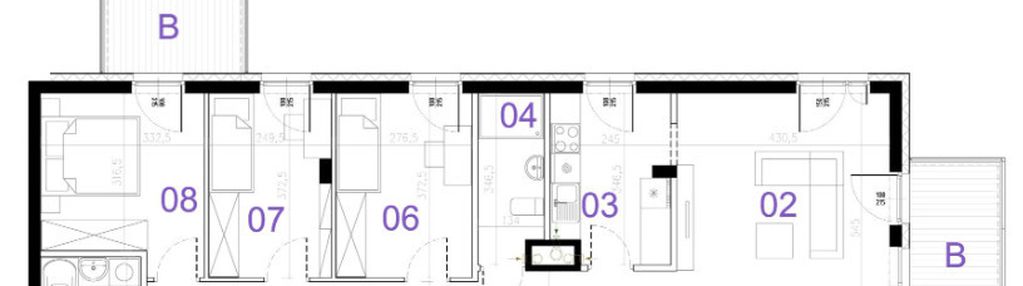 Mieszkanie 86,18 m2; 2 balkony 5,16 i 7 m2; ursus