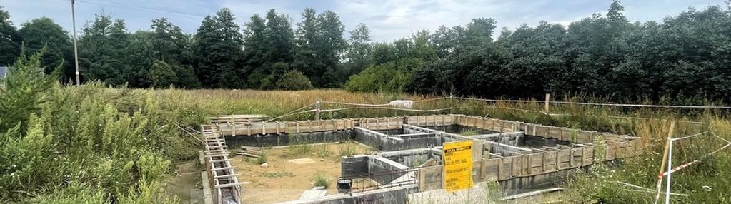 Działka budowana z wz blisko rzeki wkry/cieksyn