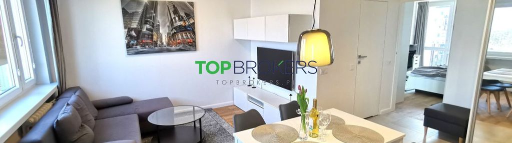 Salon z aneksem i sypialnia, metro