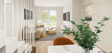 Dwupoziomowe | balkon+ ogódek | msc post.