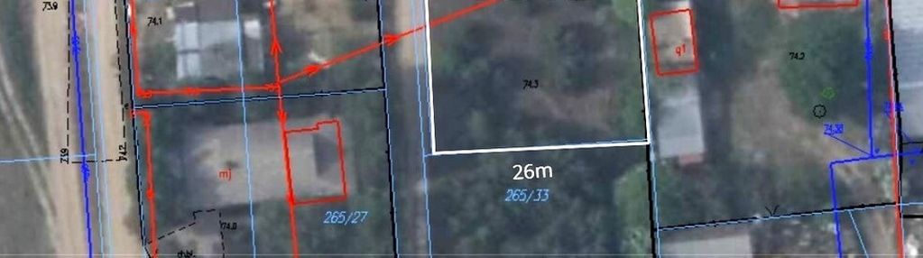 Działka budowlana 1007m2, nowe grochale