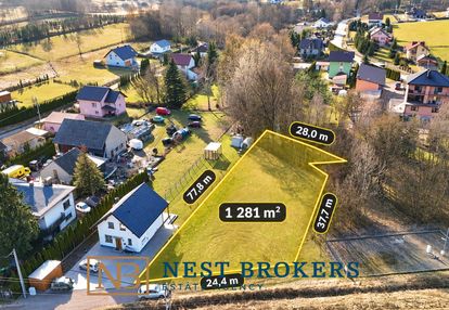 Radziszów | działka inwestycyjna mu 1267 m² | 55%