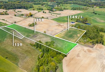 Działka rolno - siedliskowa na mazurach, wodociąg