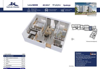 Optymalne mieszkanie na inwestycję m-65b