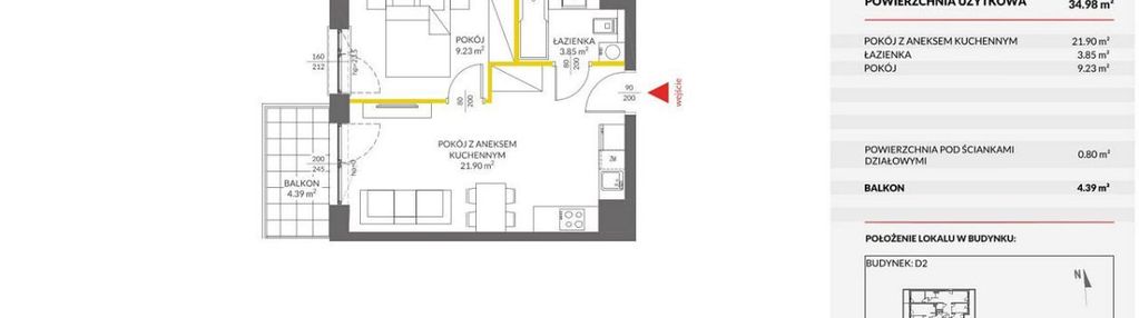 Dobra cena! 2 pokoje, balkon, klucze na już!