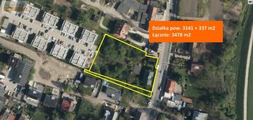 Dom z dużą działką inwestycyjną, centrum widawy