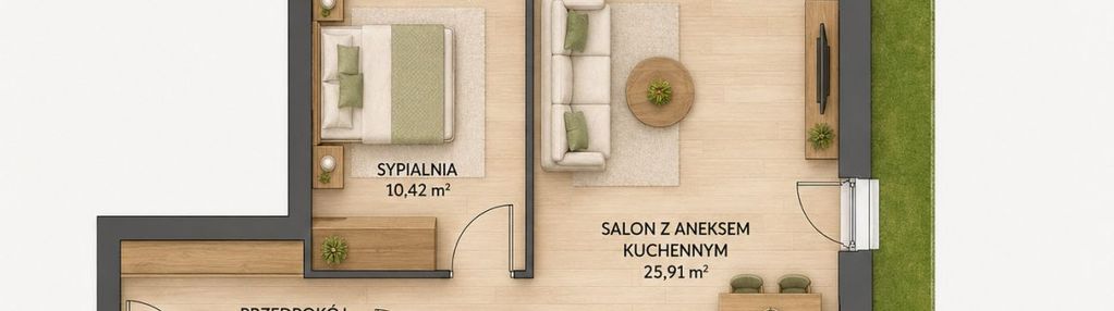 50 m² | 2 pokoje | tramwaj + obwodnica