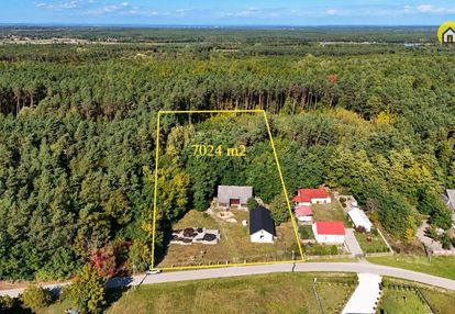 Działka 7024 m²+fundamenty-przy lesie-zdzieci nowe