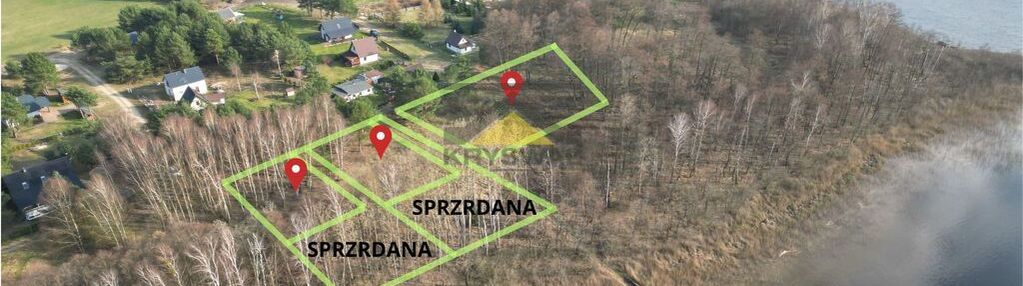 Działki przy jeziorze z mpzp pod domki letniskowe