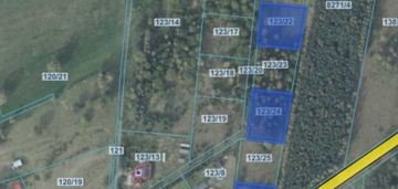 Działki przy ścianie lasu