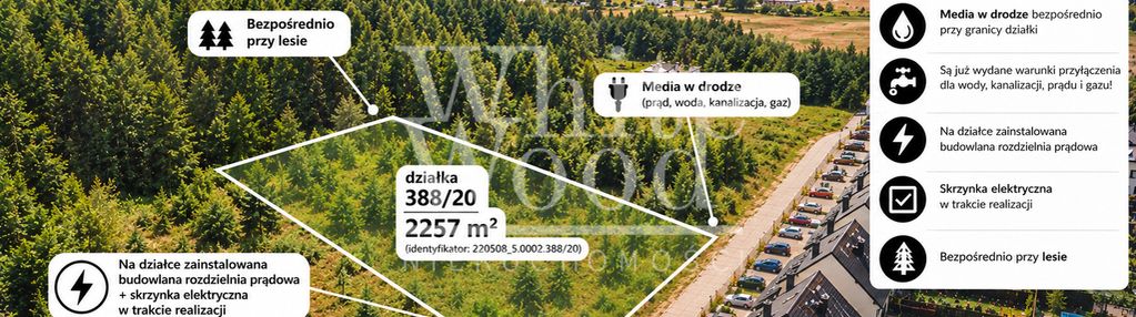 Duża działka przy lesie w okolicy gdańska  osowy