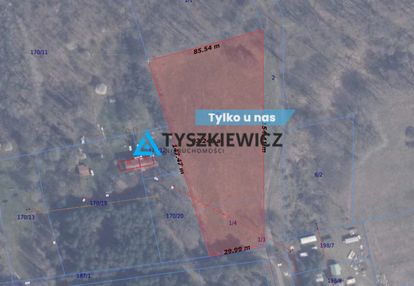 Nieruchomość z 2 stron otoczona lasem