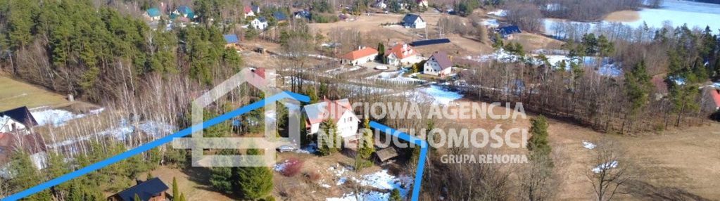 Kaszuby/duża działka/dwa domy/350 m od jeziora.