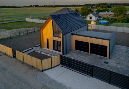 Nowoczesna stodoła 105 m2 + garaż, działka 800 m2