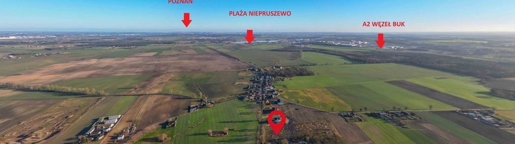 Działka budowlana 20 min od poznania przy a2 buk