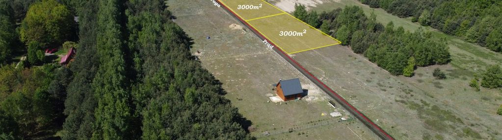 Urokliwa działka 1 km od plaży nad rzeką wkrą