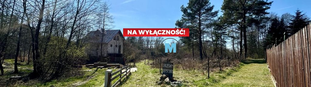 Urokliwa działka, w pobliżu las oraz rzeka nida.