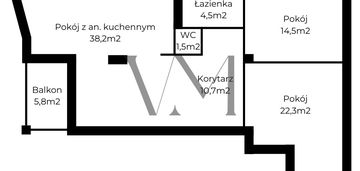 3-pokojowy apartament w rezydencji warecka