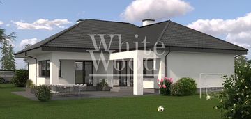 Nowoczesny dom parterowy 143 m² na dużej działce