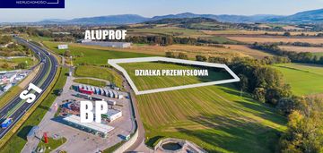 Działka przemysłowa obok bp i trasy s1/cieszyn