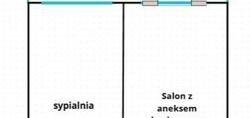 Przestronne 2 pokoje z ogródkiem