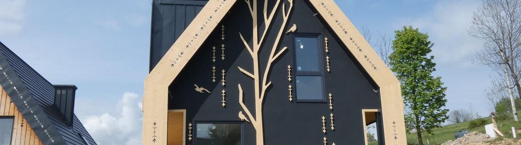 Domek w górach w zębie koło zakopanego