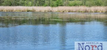 Działka z linią brzegową 66 m jeziora dąbiel