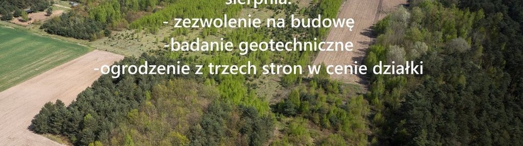 Działki budowlane z mediami w dolinie wkry