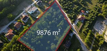 Duża działka 9876 m² przy lesie, blisko pabianic