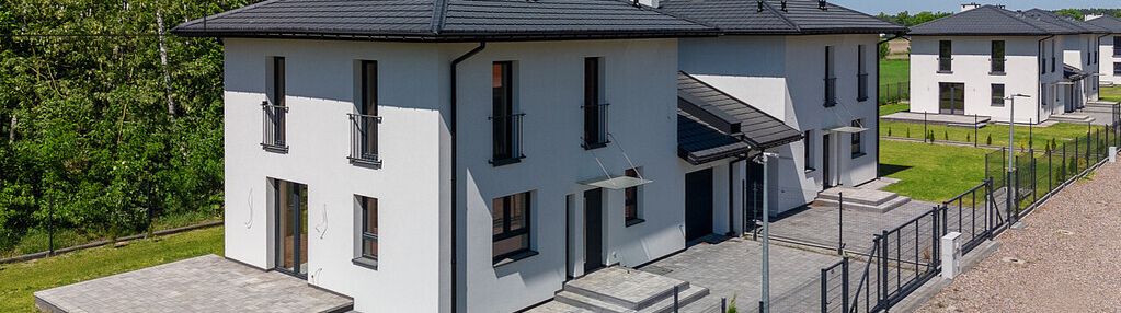 Działka 500 m2/ bliźniaki połączone garażem