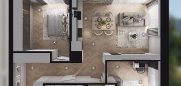 Nowoczesne 3 pokoje | garaż i komórka | 61,58m2