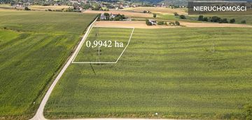 18 km od krakowa - 0,99 ha mieszkaniowo-usługowa