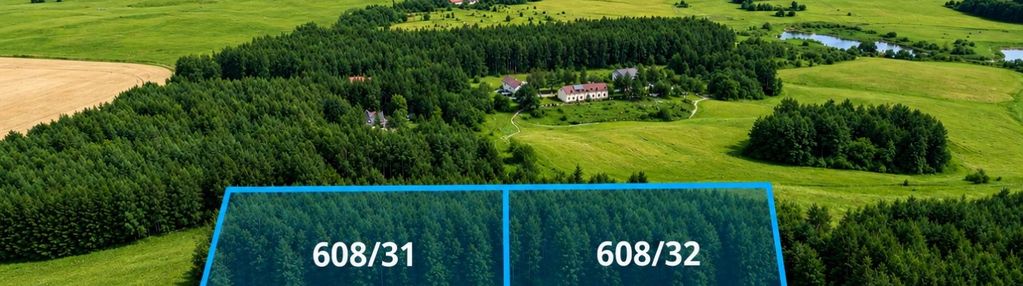 Dwie działki po 3000 m² jakubowo, gm. dąbrówno